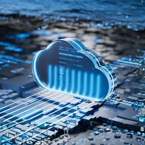 Digital rendering of a cloud