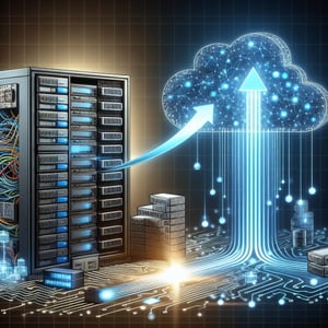 A data lake being migrated to the cloud