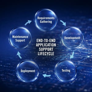 Image showing end-to-end application support lifecycle