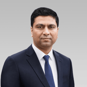 An image of Ashish Patel, Director, Data and Emerging Technologies