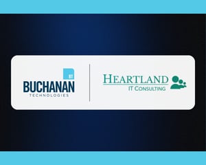 Banner image with Buchanan's logo and Heartland IT's logo announcing the acquisition