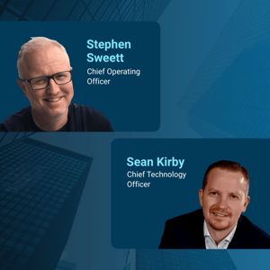 An image of Stephen Sweett, COO, and Sean Kirby, CTO