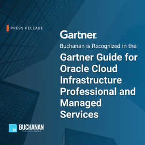 Announcement banner for recognition in the professional and managed services