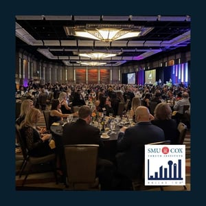 A room of technology professionals at the SMU Cox Dalls 100 event