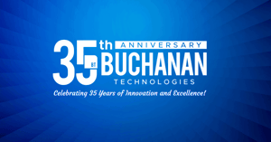 35th anniversary logo that says 35 years of innovation of excellence