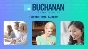 An image of service desk agents helping a healthcare patient portal