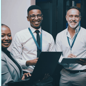 IT professionals in a security operations environment